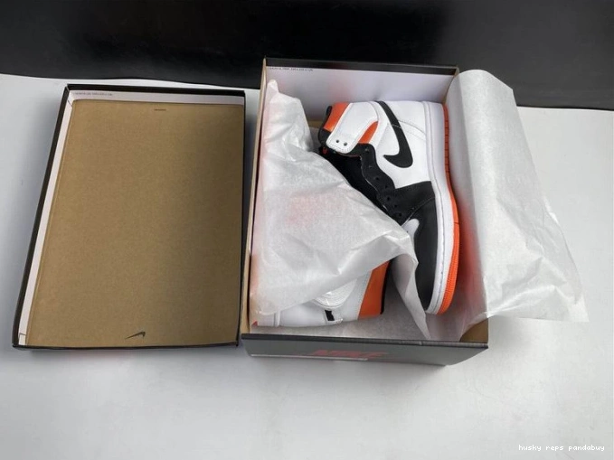 Cheap Husky Jordan Air High 555088-180 Retro 1 Orange Electro 0706